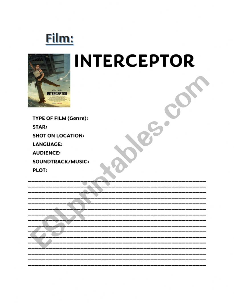 film worksheet