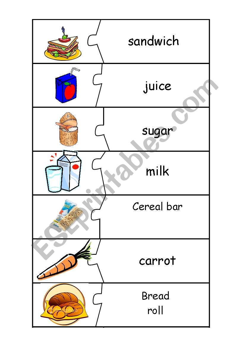 food worksheet