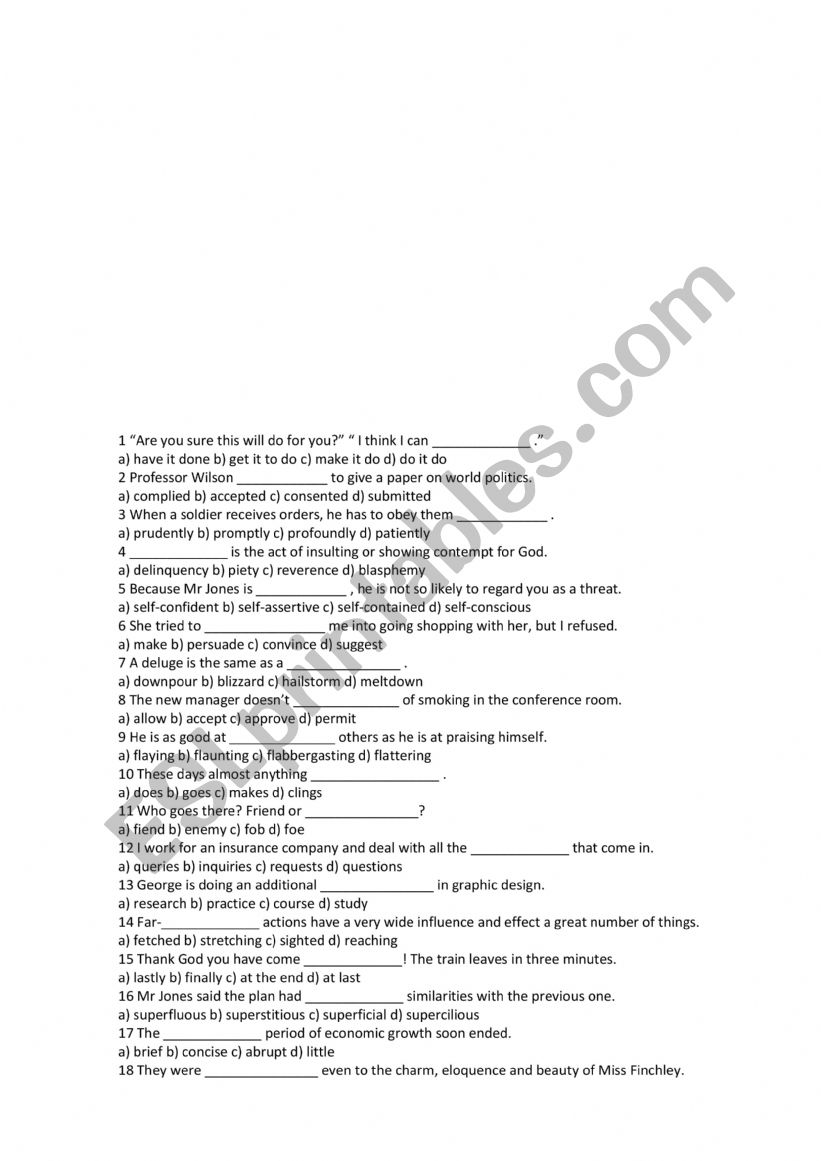 Test worksheet