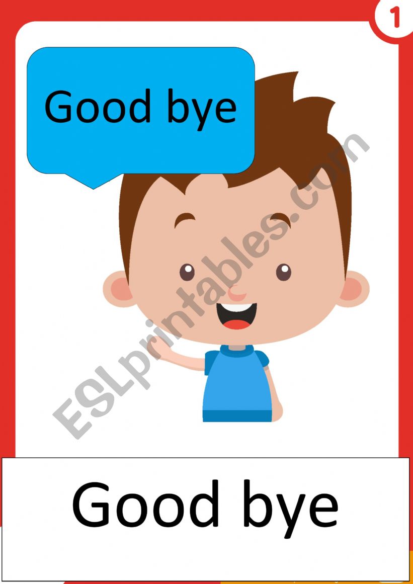 GREETINGS FOR KIDS  worksheet