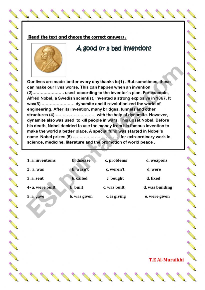 Passive  worksheet