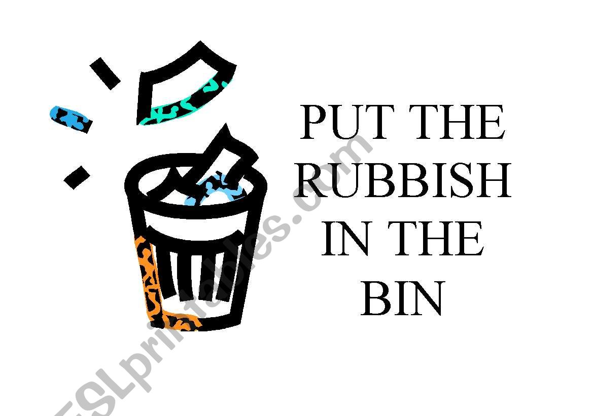 Put the rubbish in the Bin worksheet