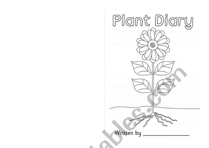 PLANT DIARY worksheet