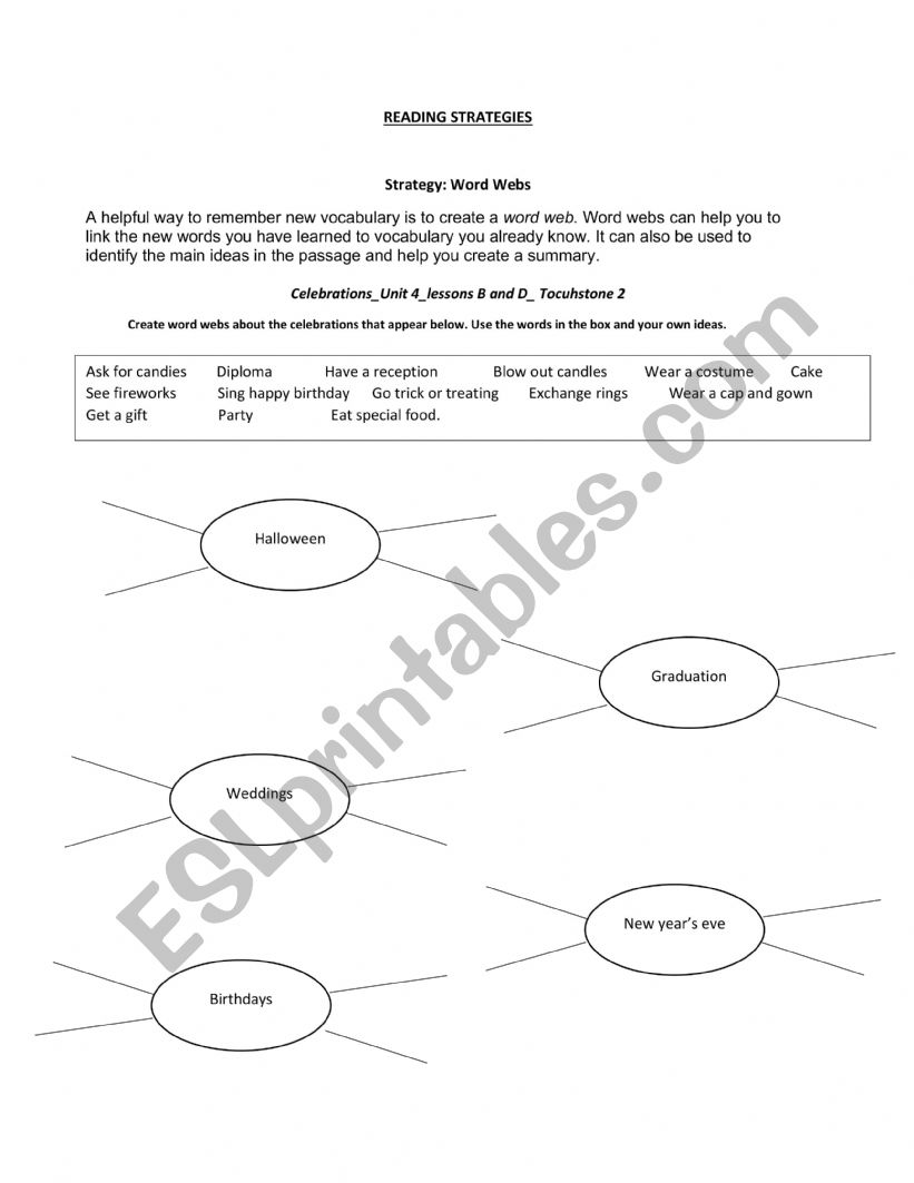 Reading Strategies - ESL worksheet by miltonpajaro2023