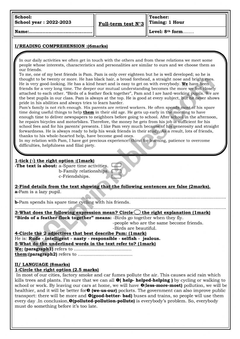 end-of-term-test-n-3-esl-worksheet-by-adamahmed