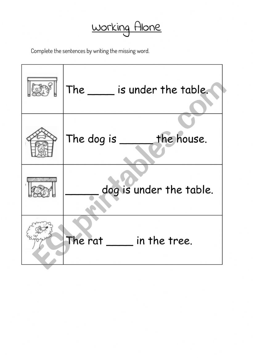 Prepositions Complete The Sentences Esl Worksheet By Amlunadei 