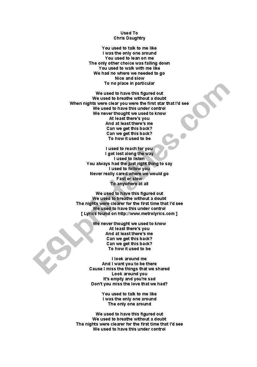 new daughtry song lyrics