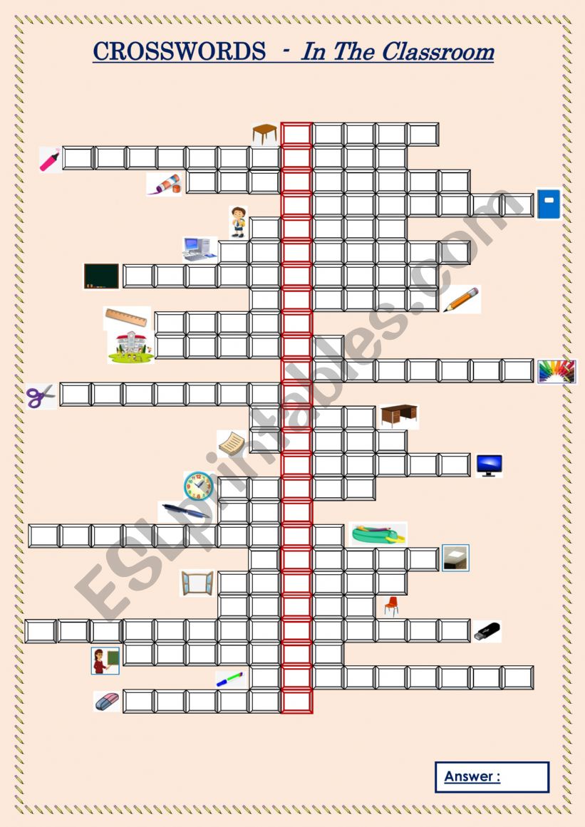 CROSSWORDS  -  In The Classroom