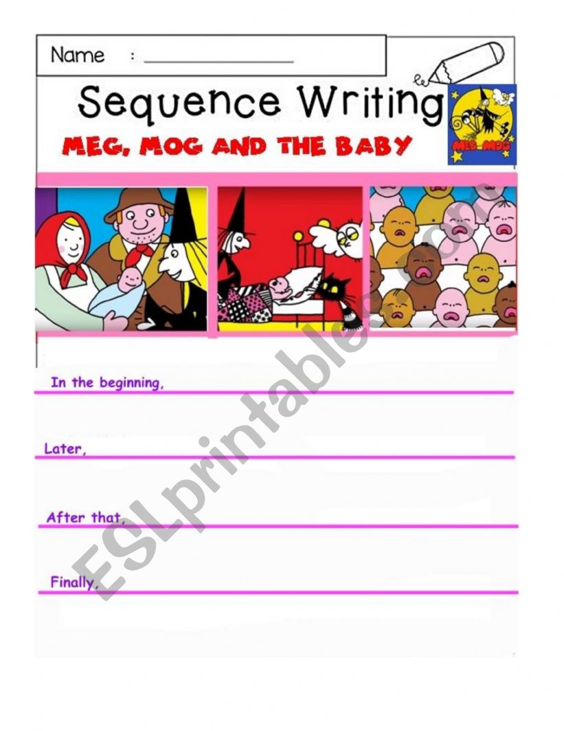 Sequence Writing Printable worksheet