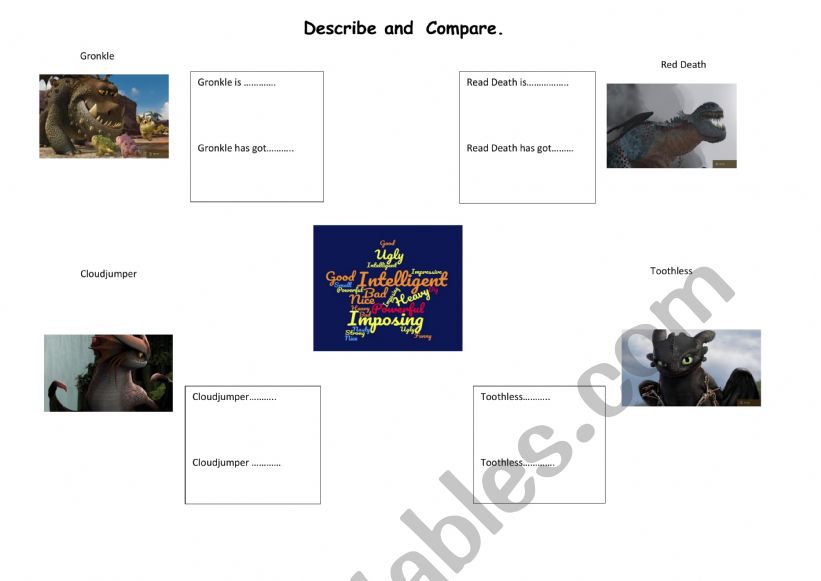 worksheet on comparison from  worksheet