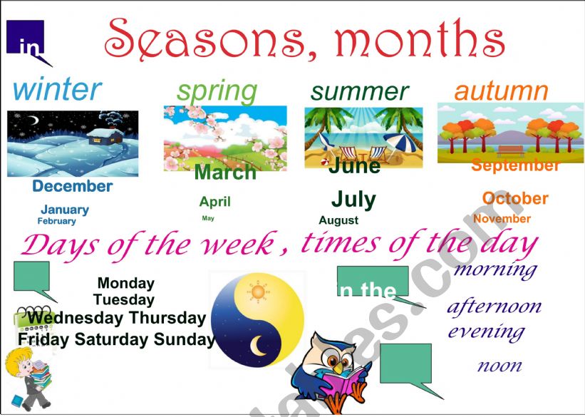 days of the week  worksheet