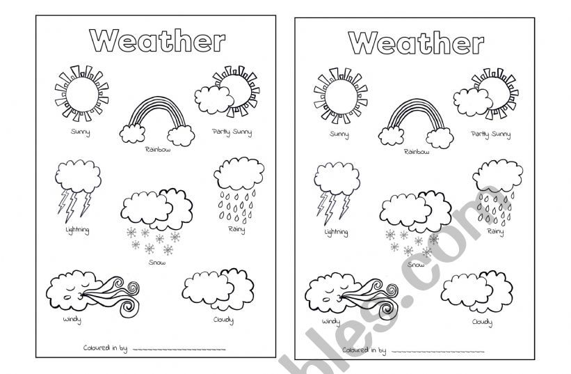 weather worksheet