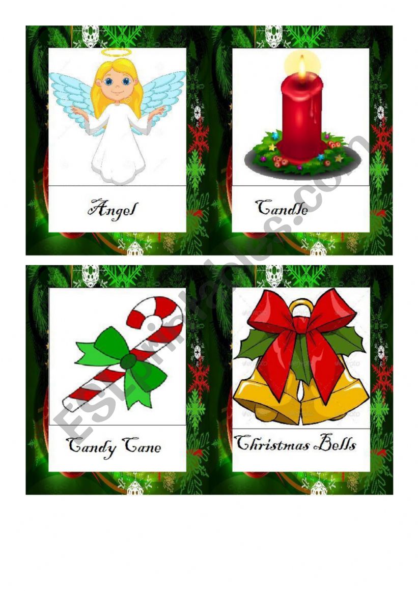 Christmas Vocabulary worksheet