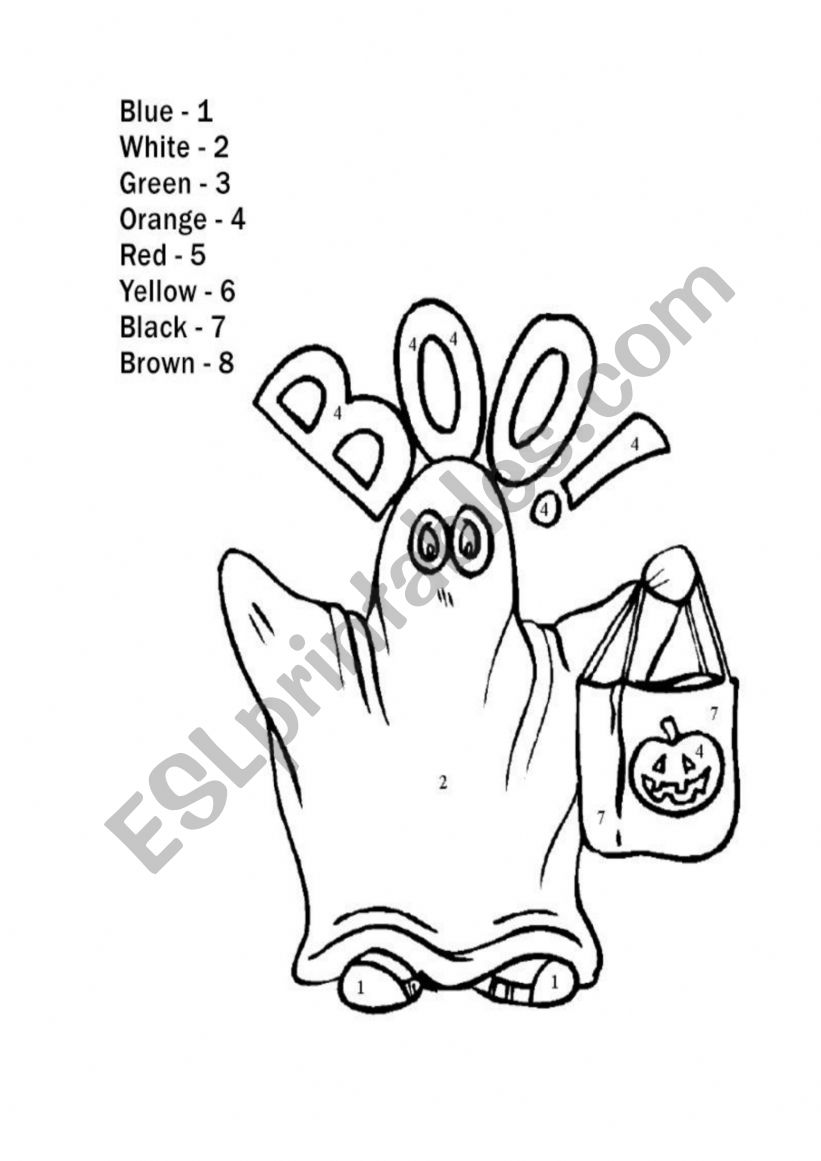 Coloring picture worksheet