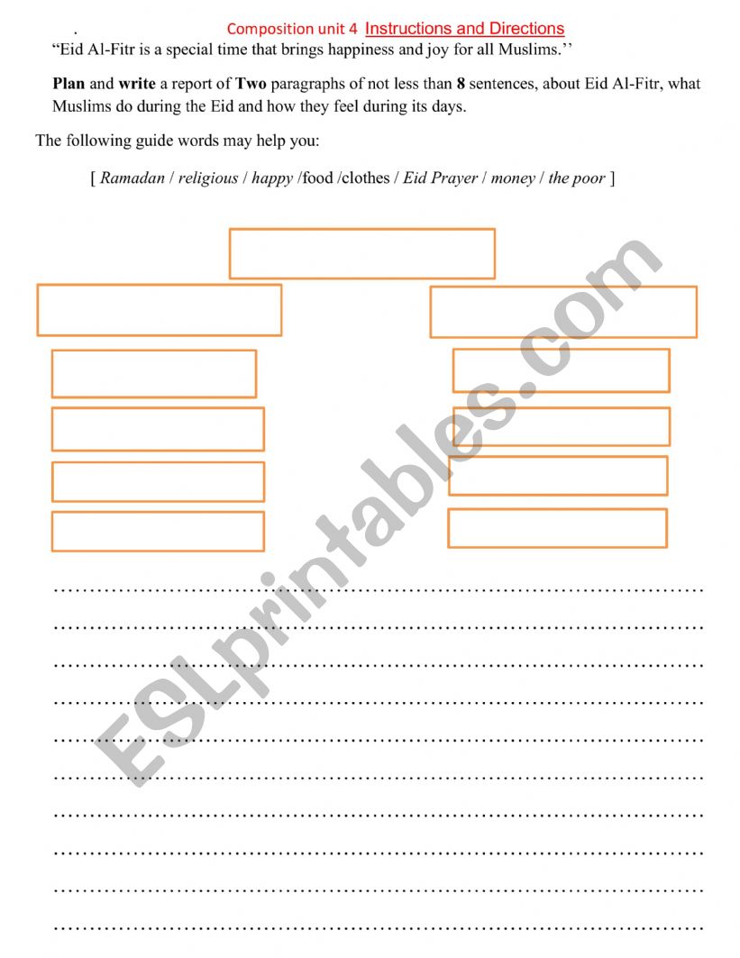  Eid Al-Fitr worksheet