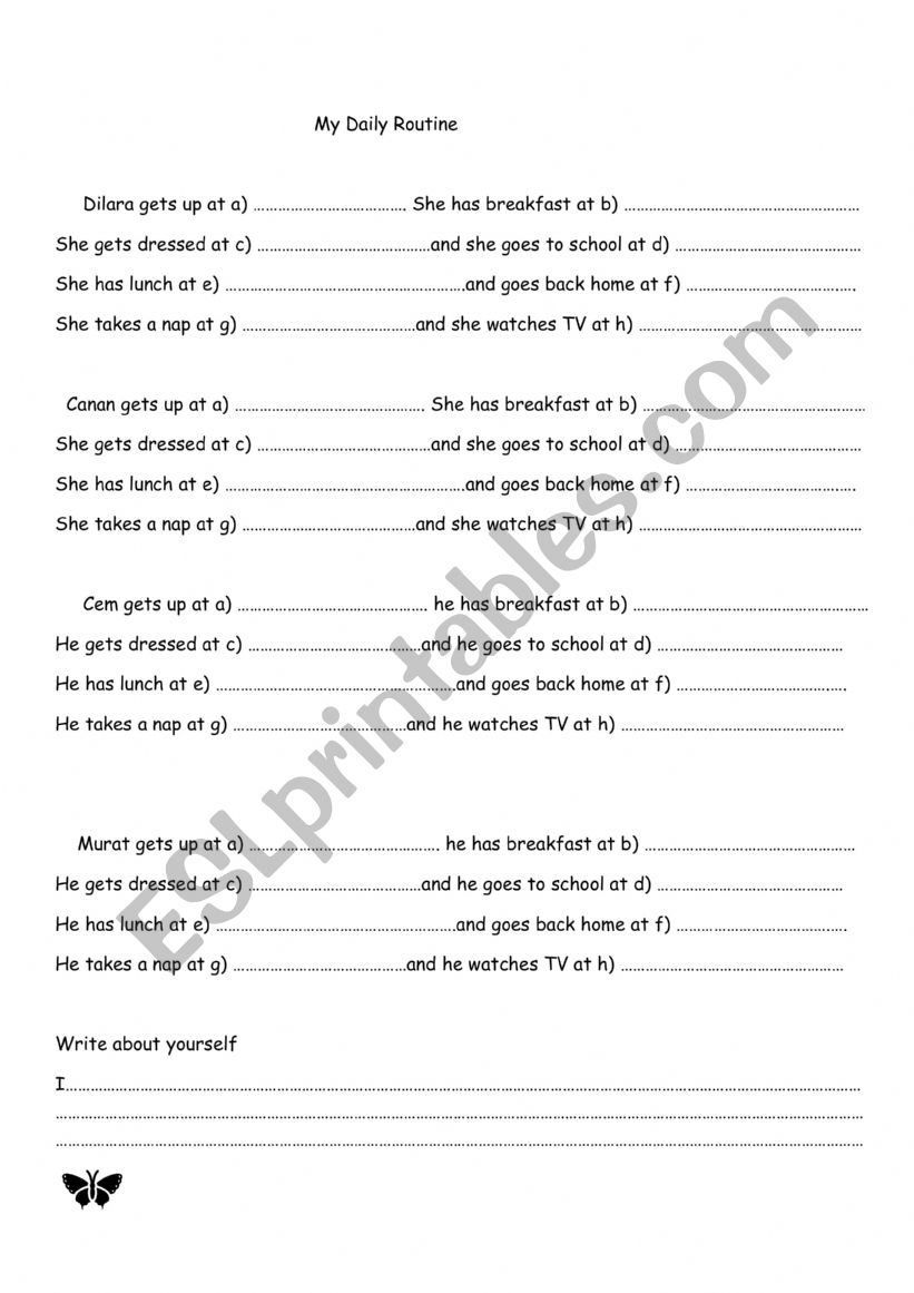 Time worksheet