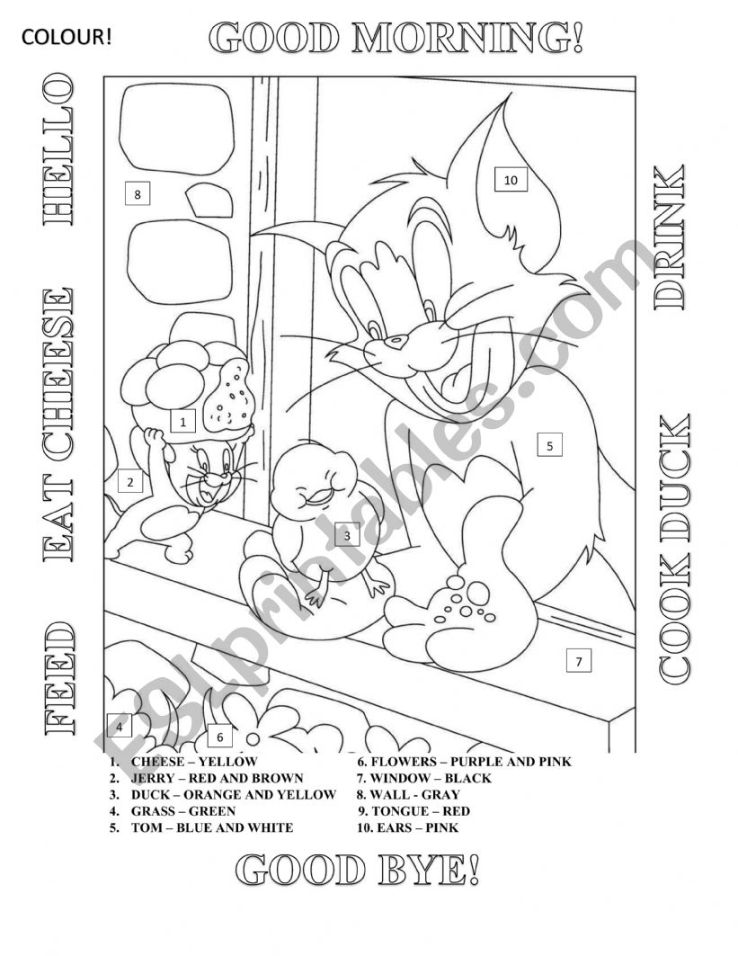 Tom and Jerry  worksheet