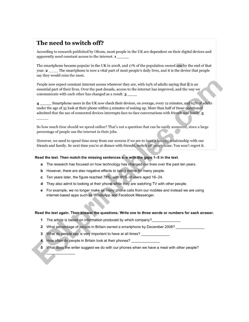 Test conditional worksheet