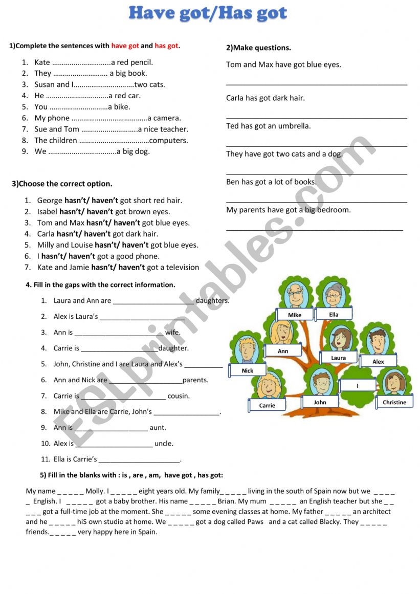 GROUP SESSION worksheet