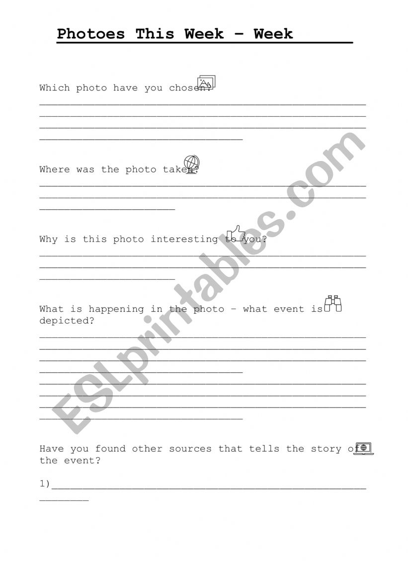 Photoes This Week - CNN.com worksheet