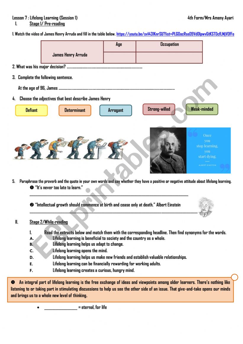 lifelong learning session 1 worksheet