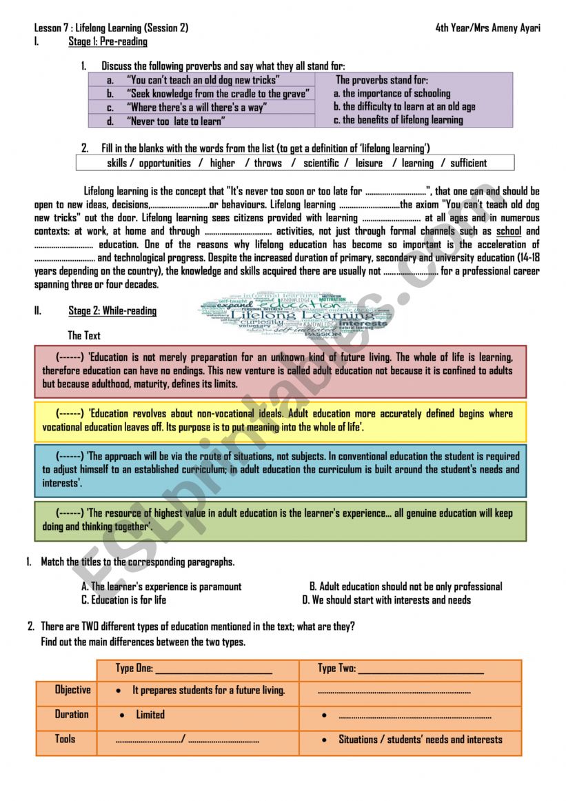 lifelong learning session2 worksheet