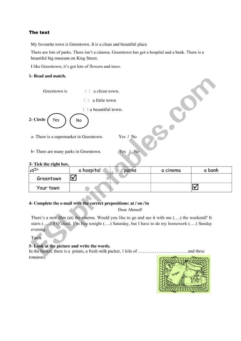 My family worksheet