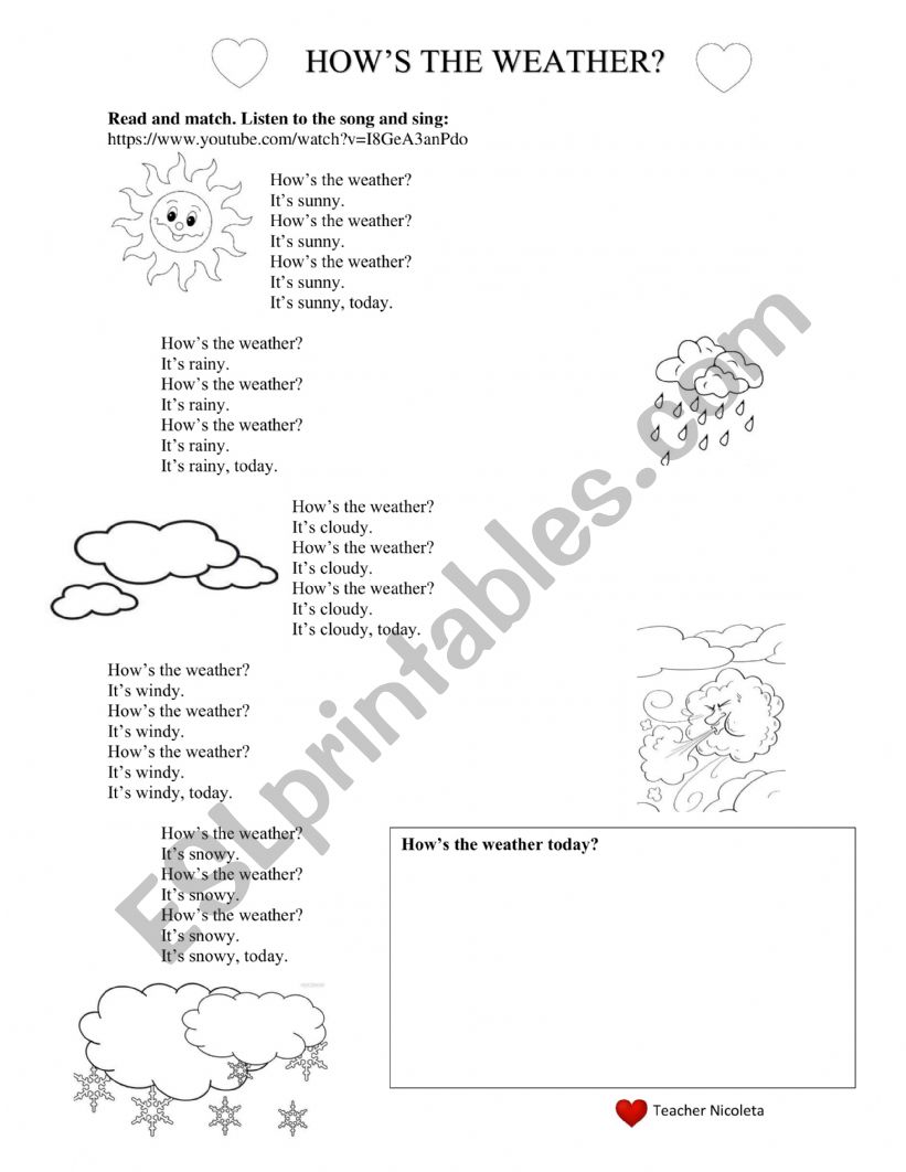 How�s the weather? worksheet
