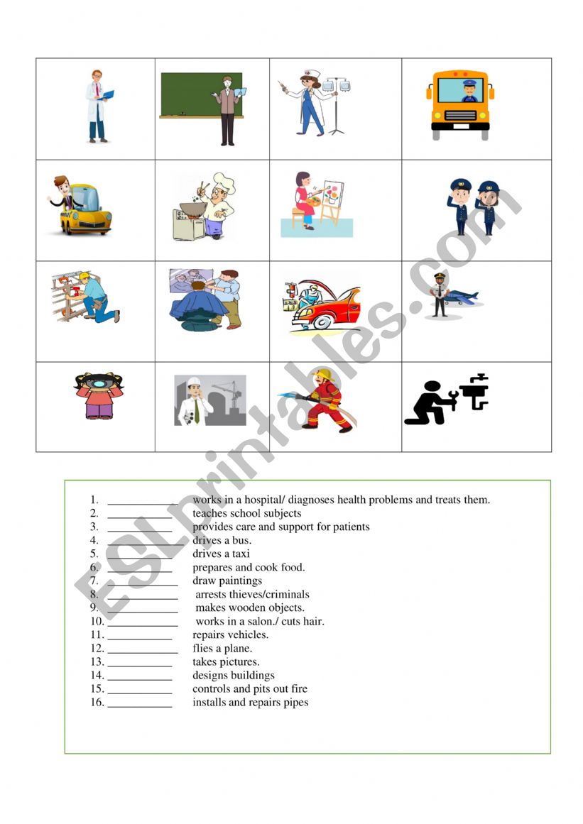 jobs worksheet