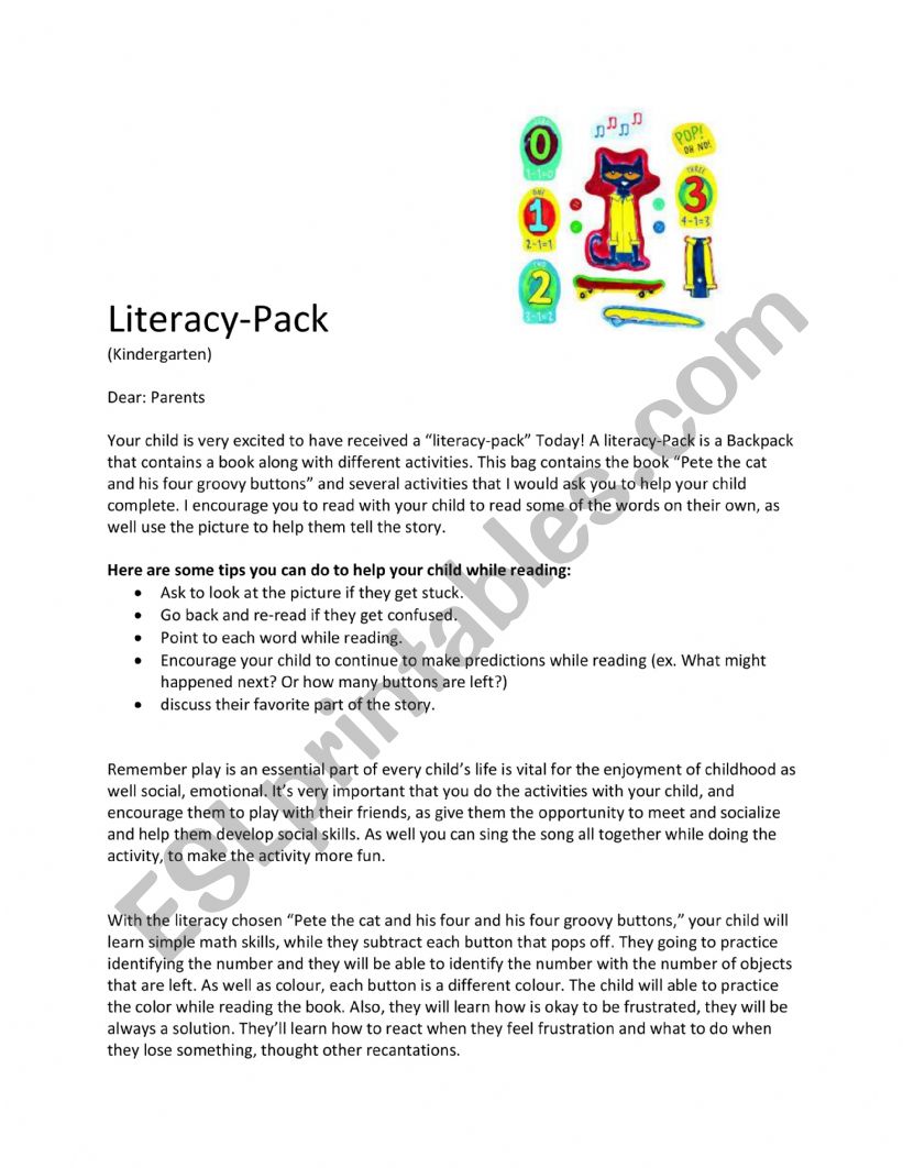 Litery  worksheet