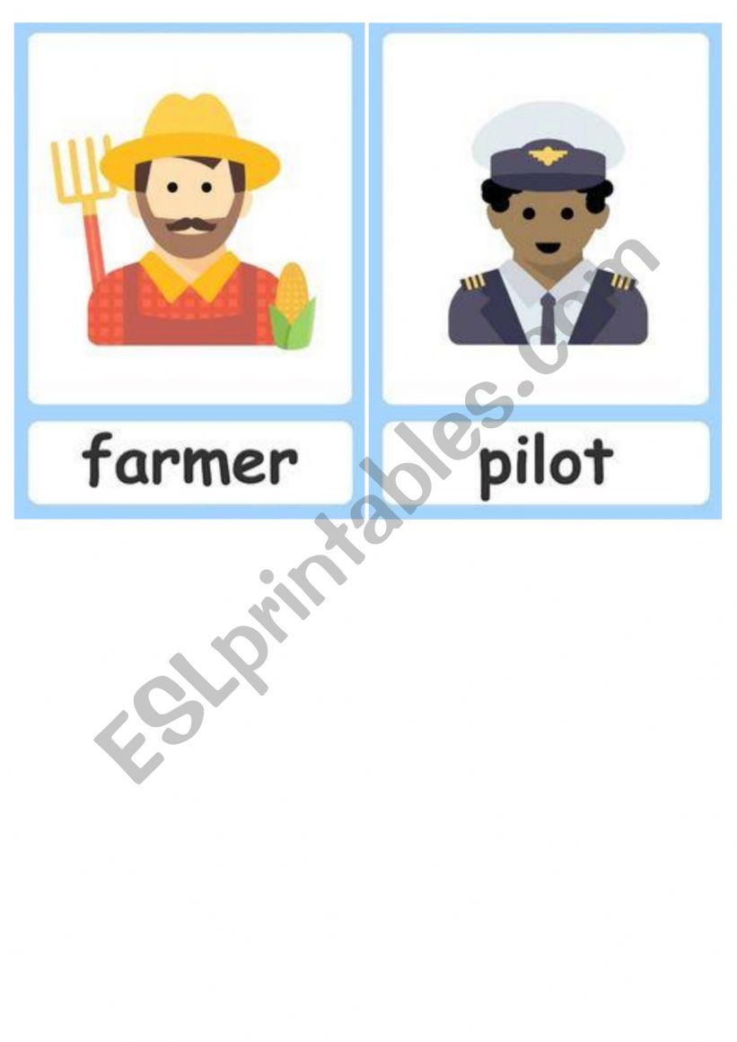 JOBS AND OCCUPATIONS FLASHCARDS