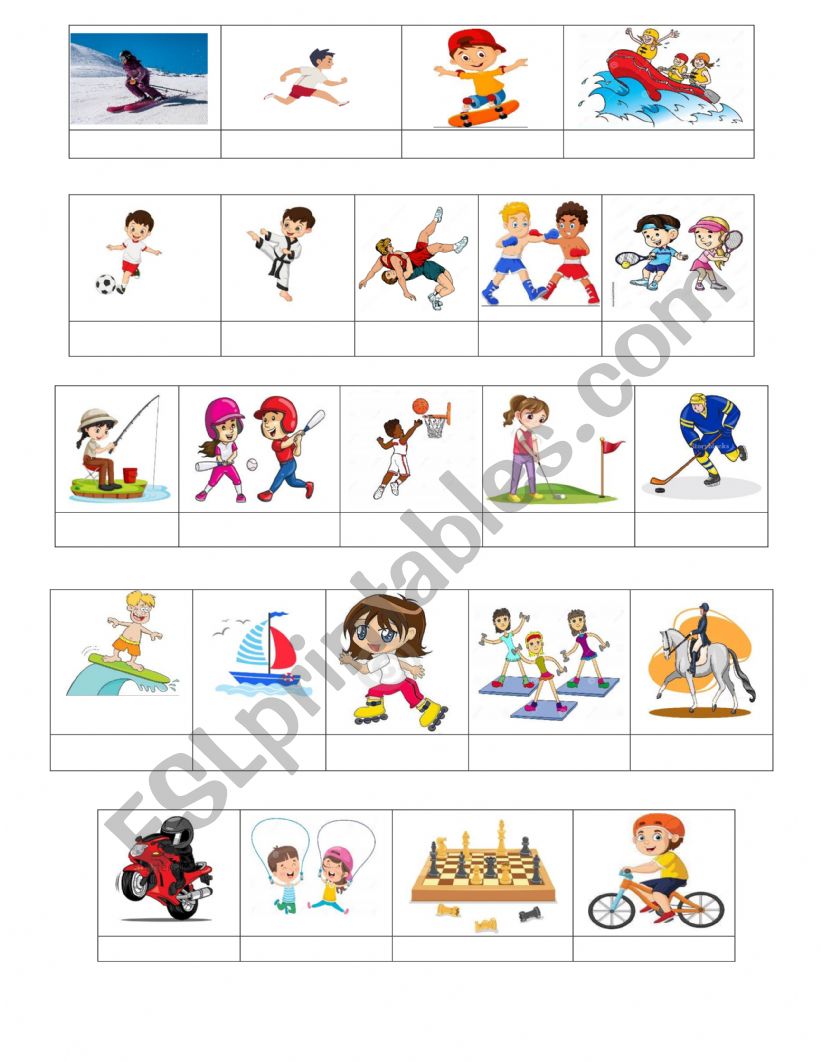 Sports - ESL worksheet by marcez