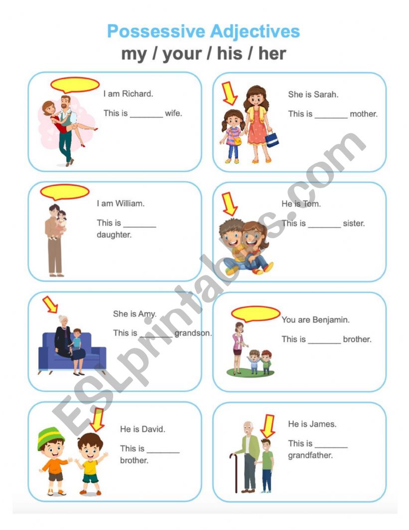 Possessive Adjectives worksheet