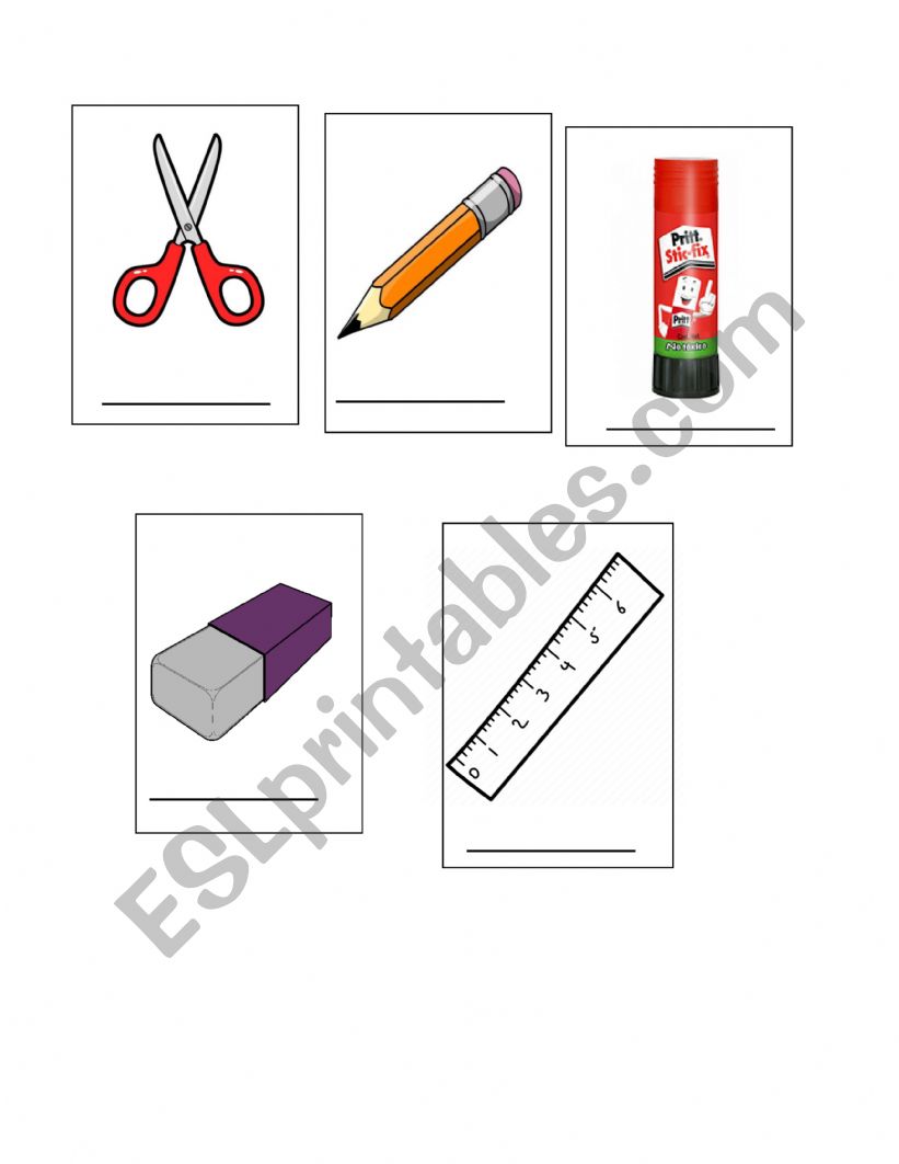 school items worksheet