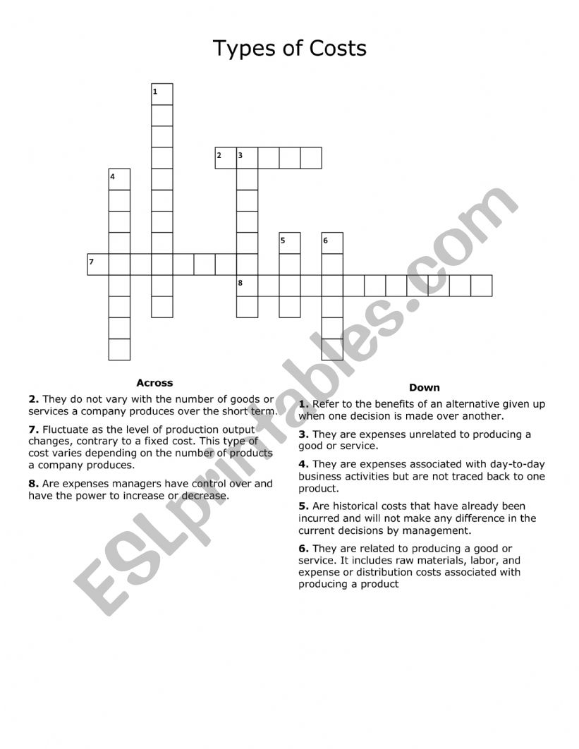 Word puzzle worksheet