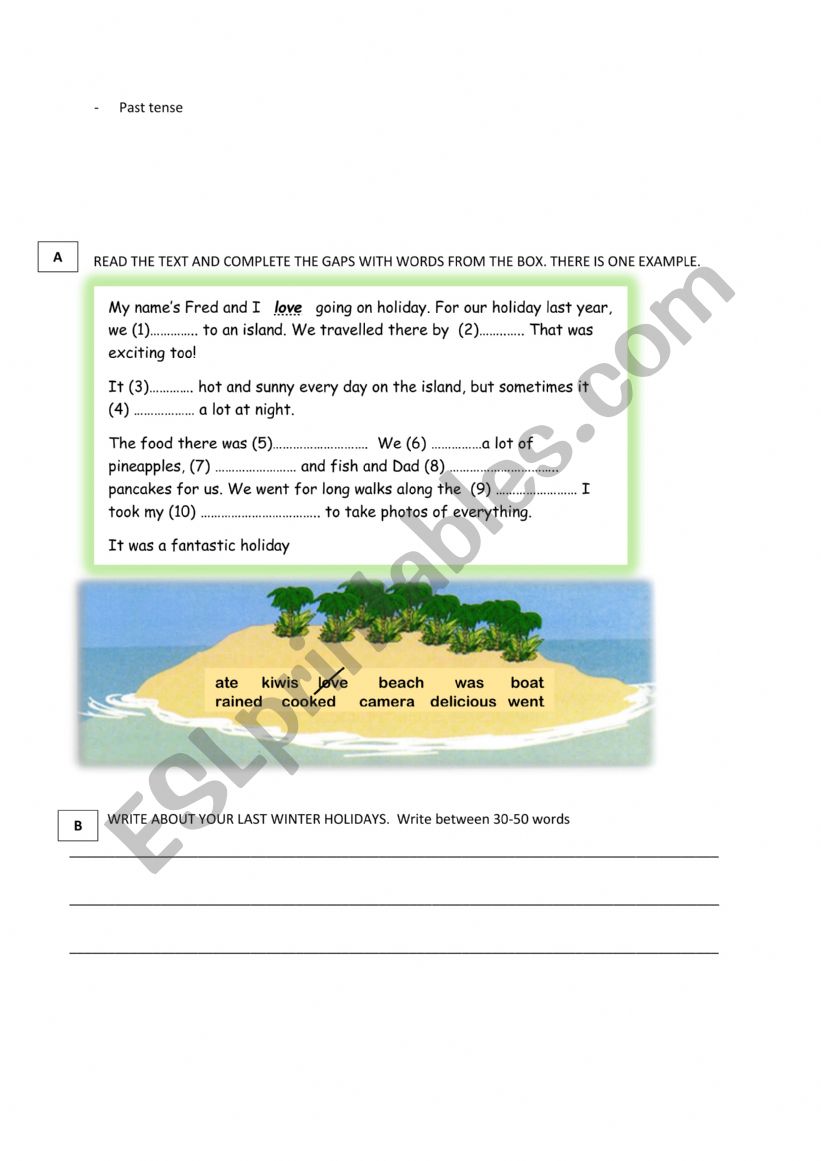 PAST TENSE worksheet