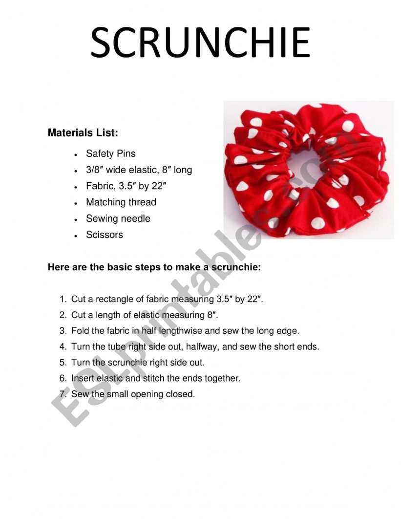 ARTS AND CRAFTS IDEAS worksheet