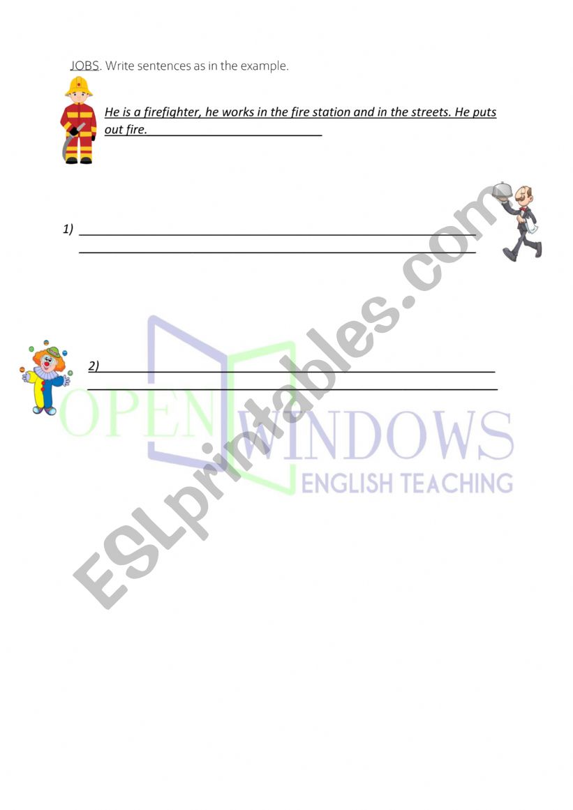 JOBS worksheet