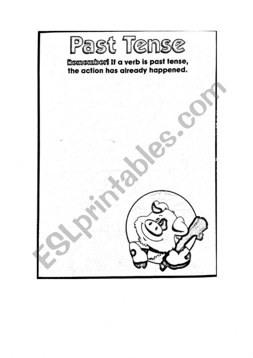 past tense  worksheet