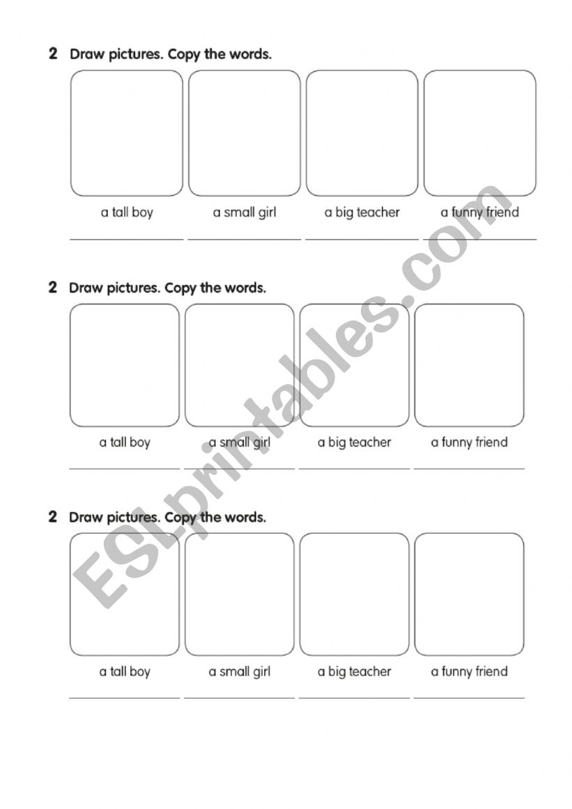 adjectives worksheet