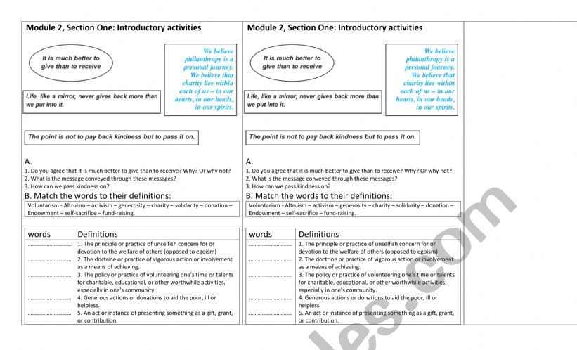 3RD FORM MODULE 2 INTROUCTORY ACTIVITIES