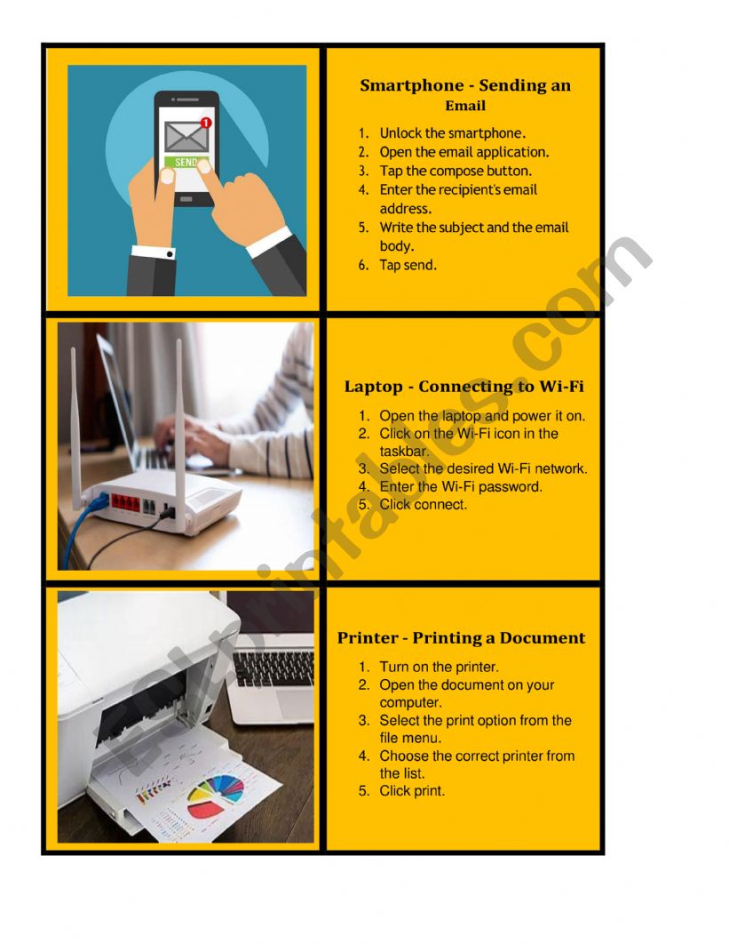 Appliances and processes worksheet