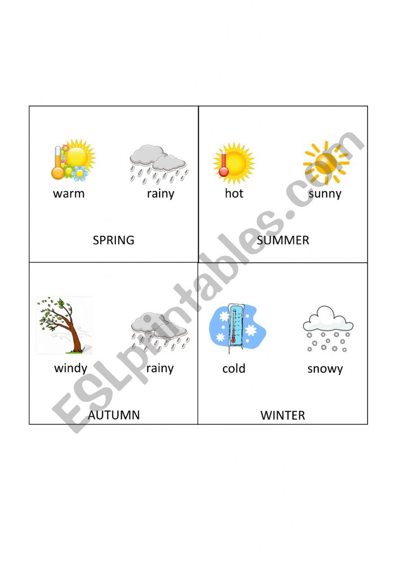 Season wether worksheet