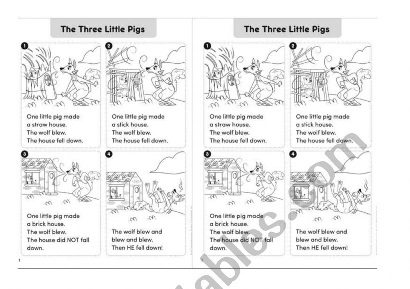 THREE LITTLE PIGS  worksheet