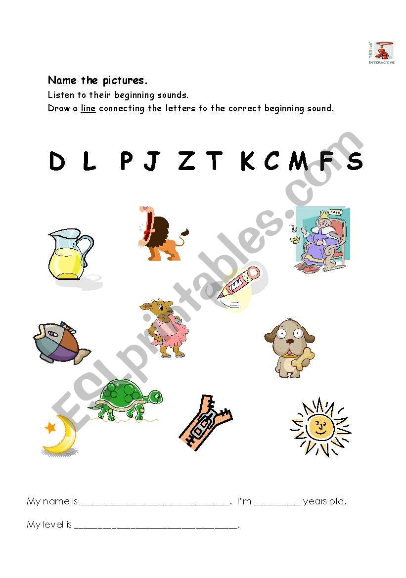 Alphabet Sound worksheet