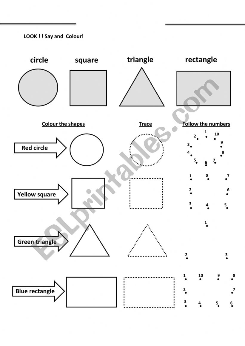 playing with shapes worksheet