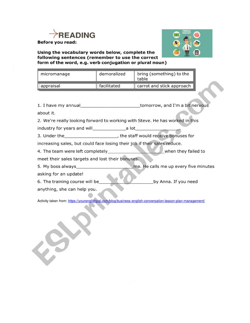 Finance Management worksheet