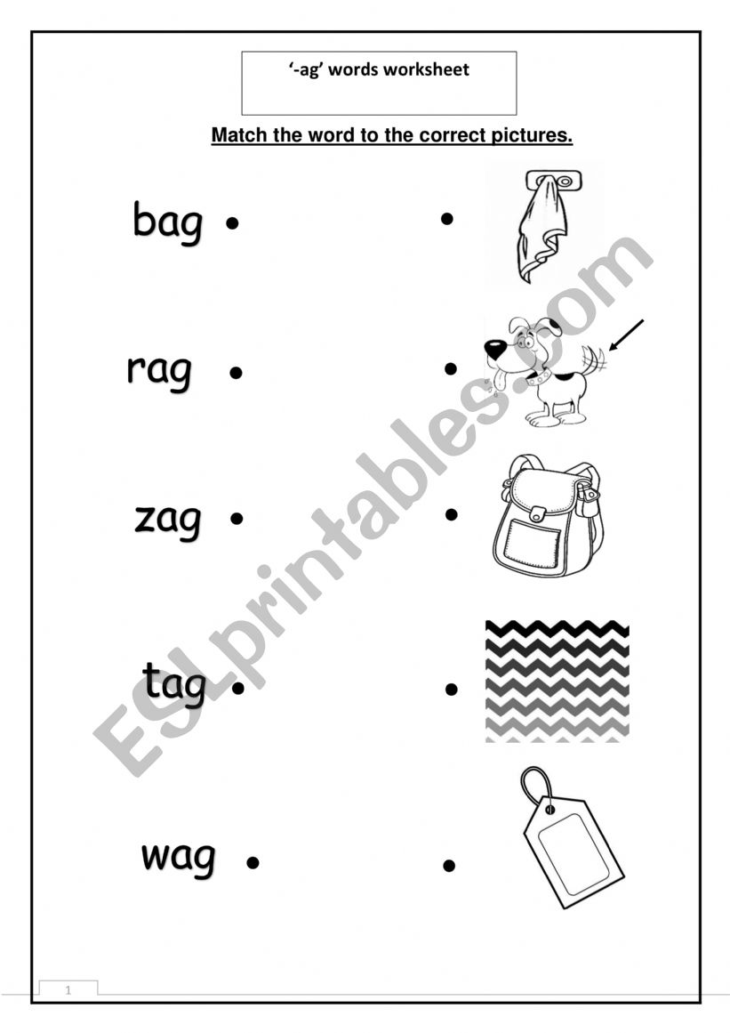 Ag words Practice worksheet