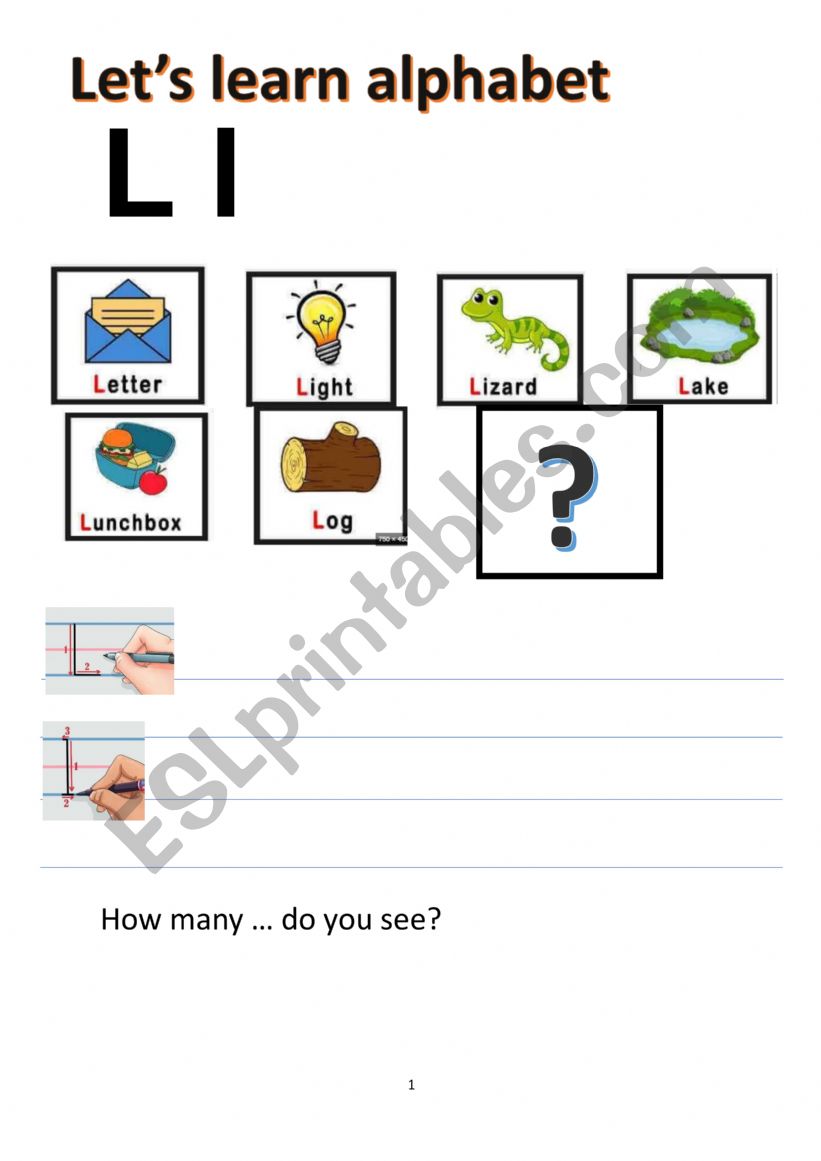 Learn how to write alphabet worksheet