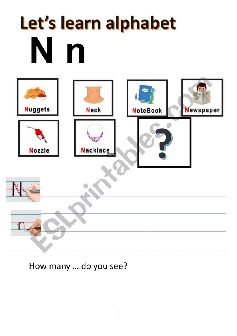 Learn how to write alphabet worksheet